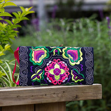Load image into Gallery viewer, Women Ethnic Handmade Embroidered Wristlet Clutch Bag