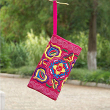 Load image into Gallery viewer, Women Ethnic Handmade Embroidered Wristlet Clutch Bag