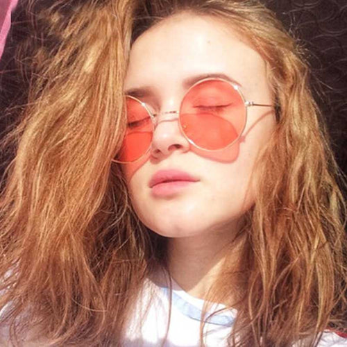 Circle Sunglasses Women Shades Vintage