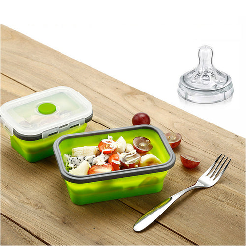 Lunch Boxes Collapsible Silicone Food Storage