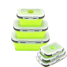 Load image into Gallery viewer, Lunch Boxes Collapsible Silicone Food Storage