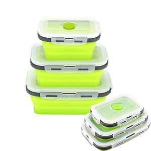 Lunch Boxes Collapsible Silicone Food Storage